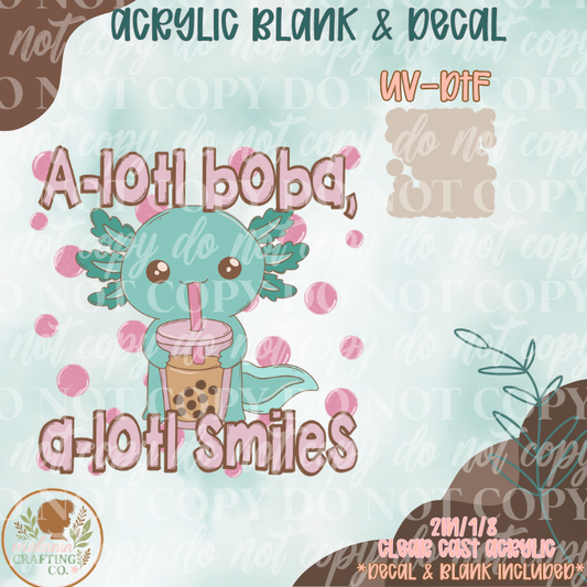 Axolotl UV DTF Acrylic Blank Set