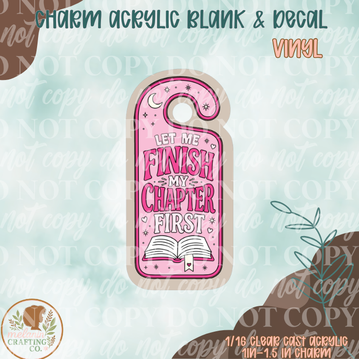 Finish My Chapter Charm & Decal Set