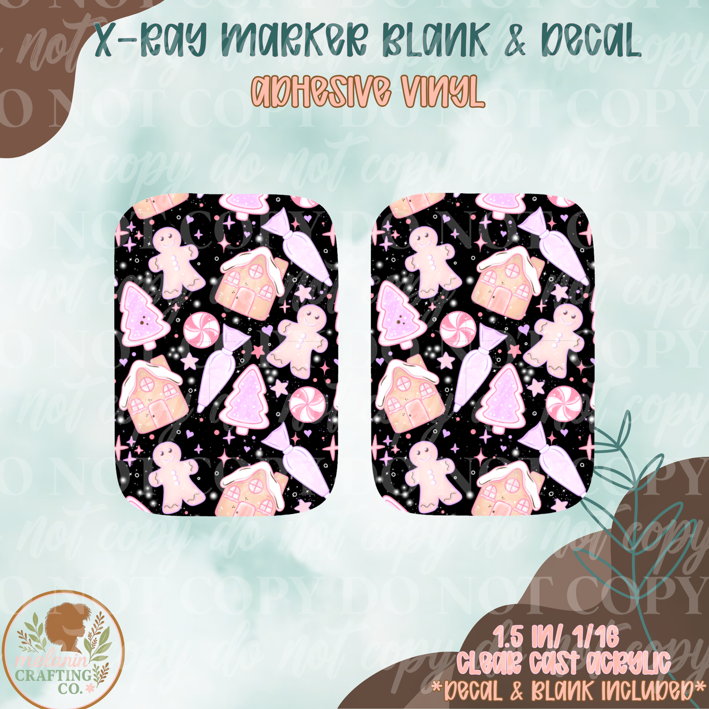 Gingerbread Essential X-Ray Markers (Decal Included)