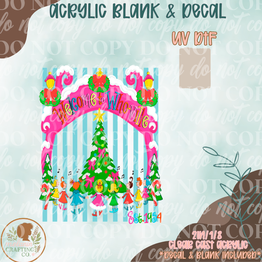 Whimsy Who mas UV DTF Acrylic Blank Set