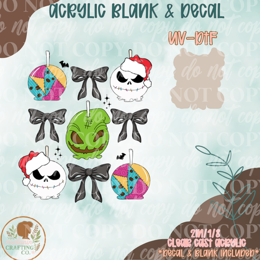 Nightmare Apples UV DTF Acrylic Blank Set