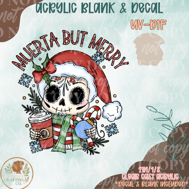 Muerta But Merry Calavera Acrylic Blank Set