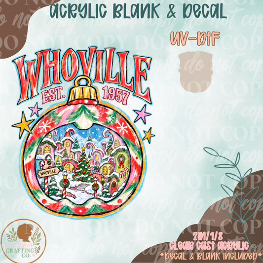 Whimsy Whoville UV DTF Acrylic Blank Set