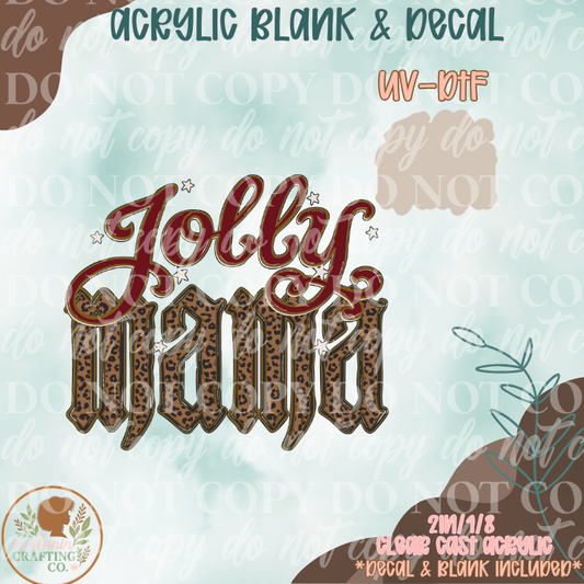 Jolly Mama UV DTF Acrylic Blank Set