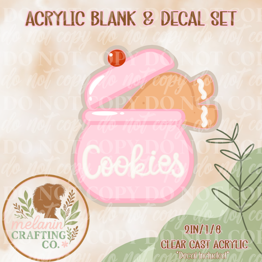 Cookie Thief Acrylic Blank & Decal Set