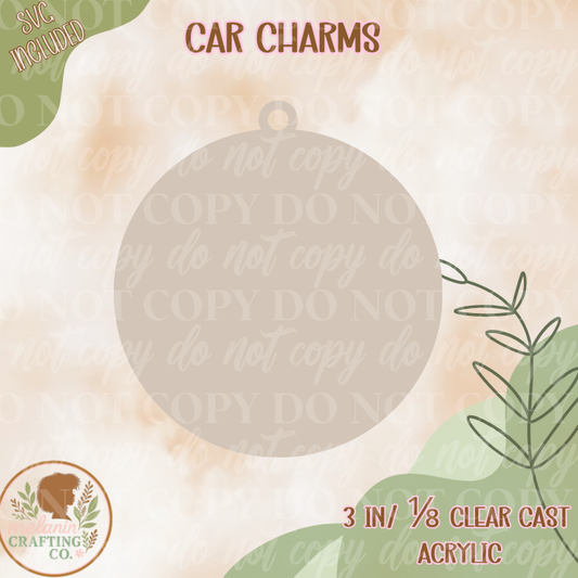 Circle Car Charm