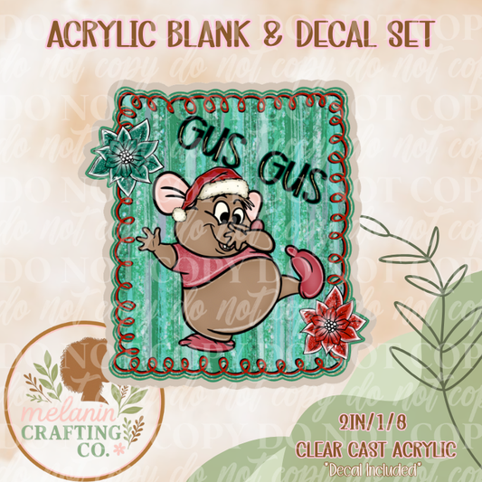 Gus Gus Frame Acrylic Blank & Decal Set