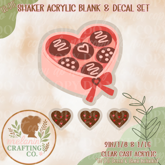 Box of Chocolate UV Dtf Shaker Set