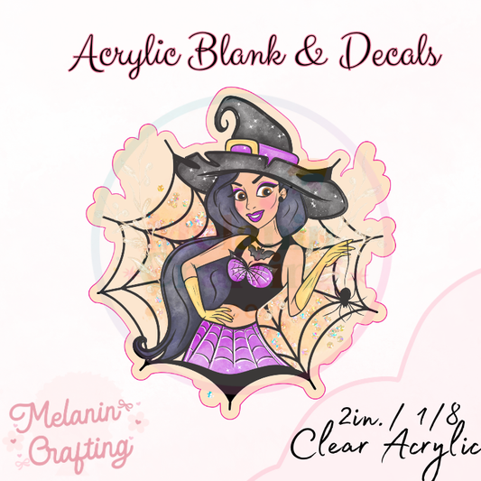 Golden Princess Acrylic Blank & Decal Set