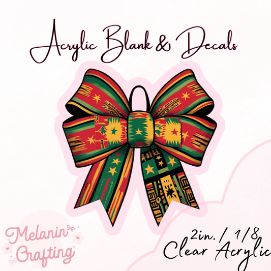 Juneteenth Acrylic Blank & Decal Set