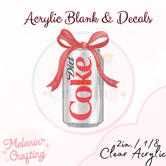Diet Soda Lover Acrylic Blank & Decal Set