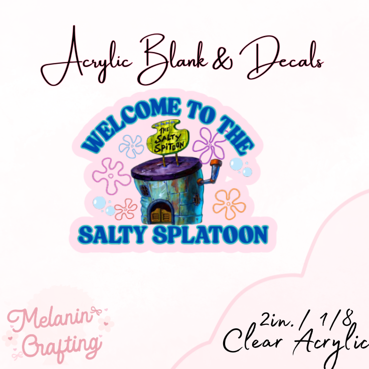 Salty Splatoon Acrylic Blank & Decal Set