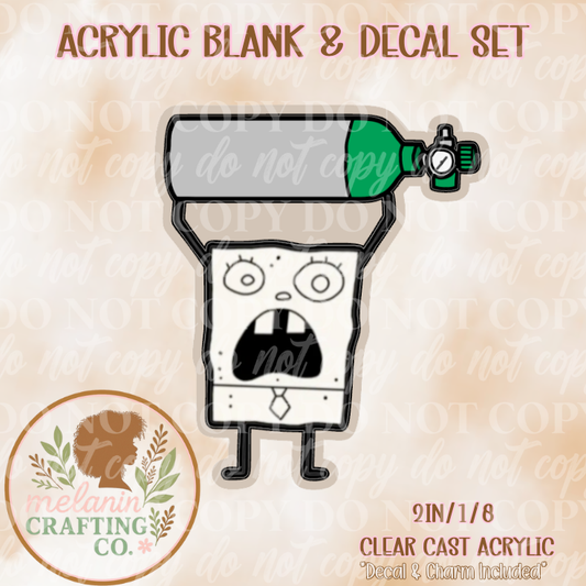 Me Hoy Minoy 02 Tank  Acrylic Blank & Decal Set