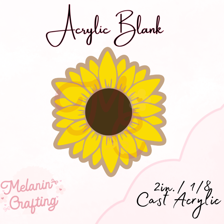Sunflower Acrylic Blank