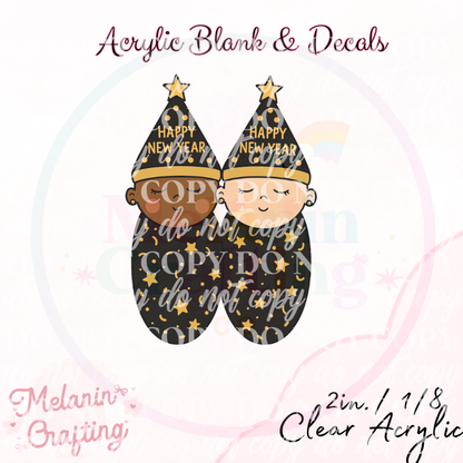 Holiday NICU Babies Acrylic Blank & Decal Set