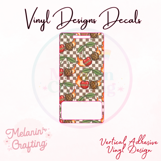 Boujee Cherries Vertical Vinyl Decal