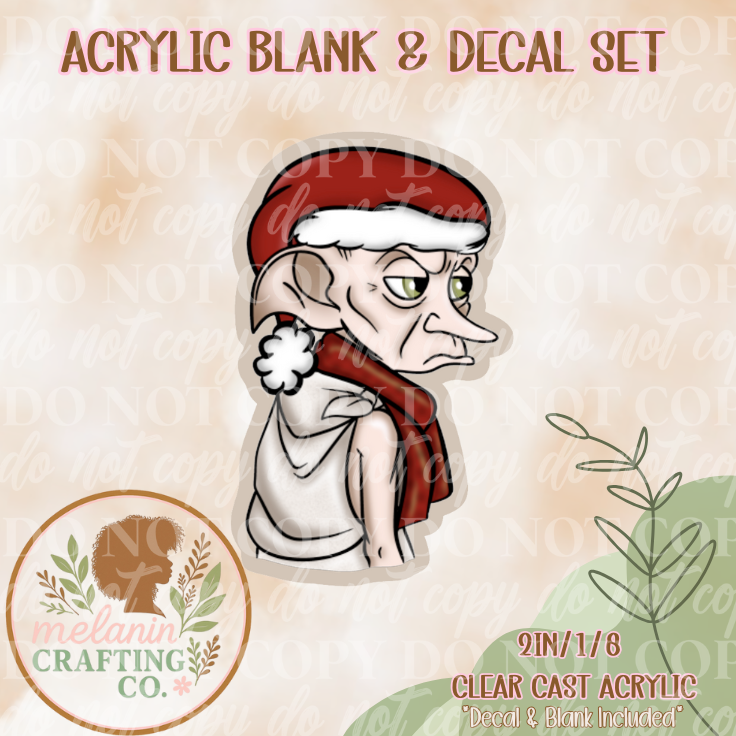 Dooby Festive Acrylic Blank & Decal Set