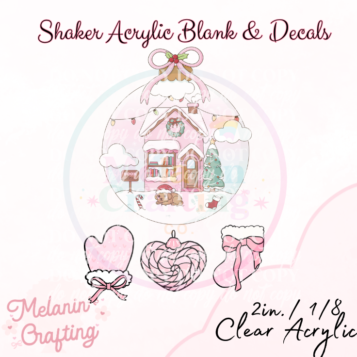Snowy Xmas Ornament Shaker Set