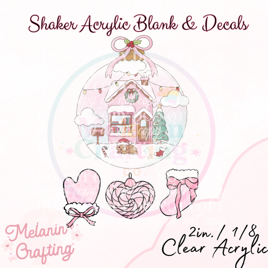 Snowy Xmas Ornament Shaker Set