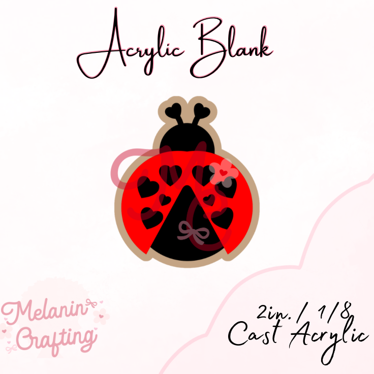 LadyBug Acrylic Blank