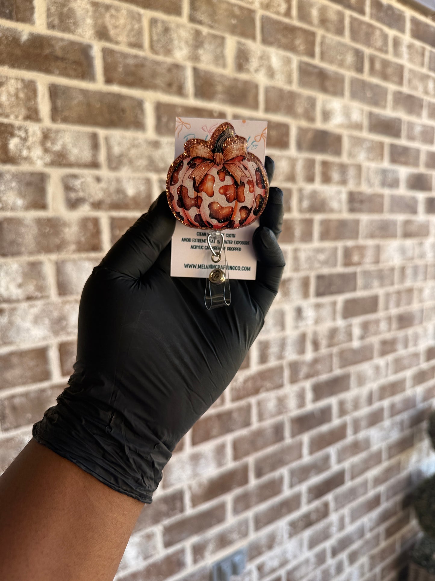 Country Cowprint Pumpkin