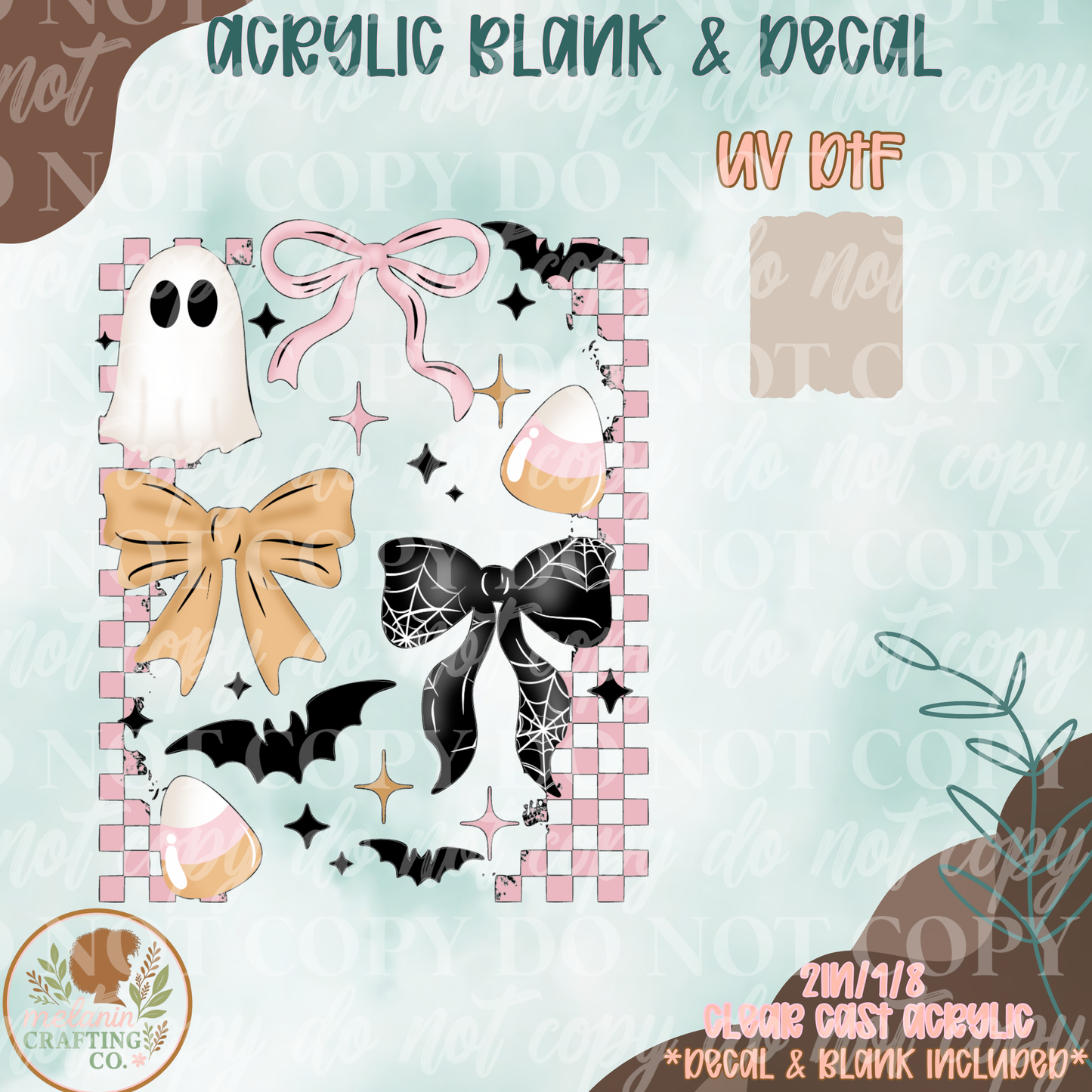 Pastelween UV DTF Acrylic Blank Set