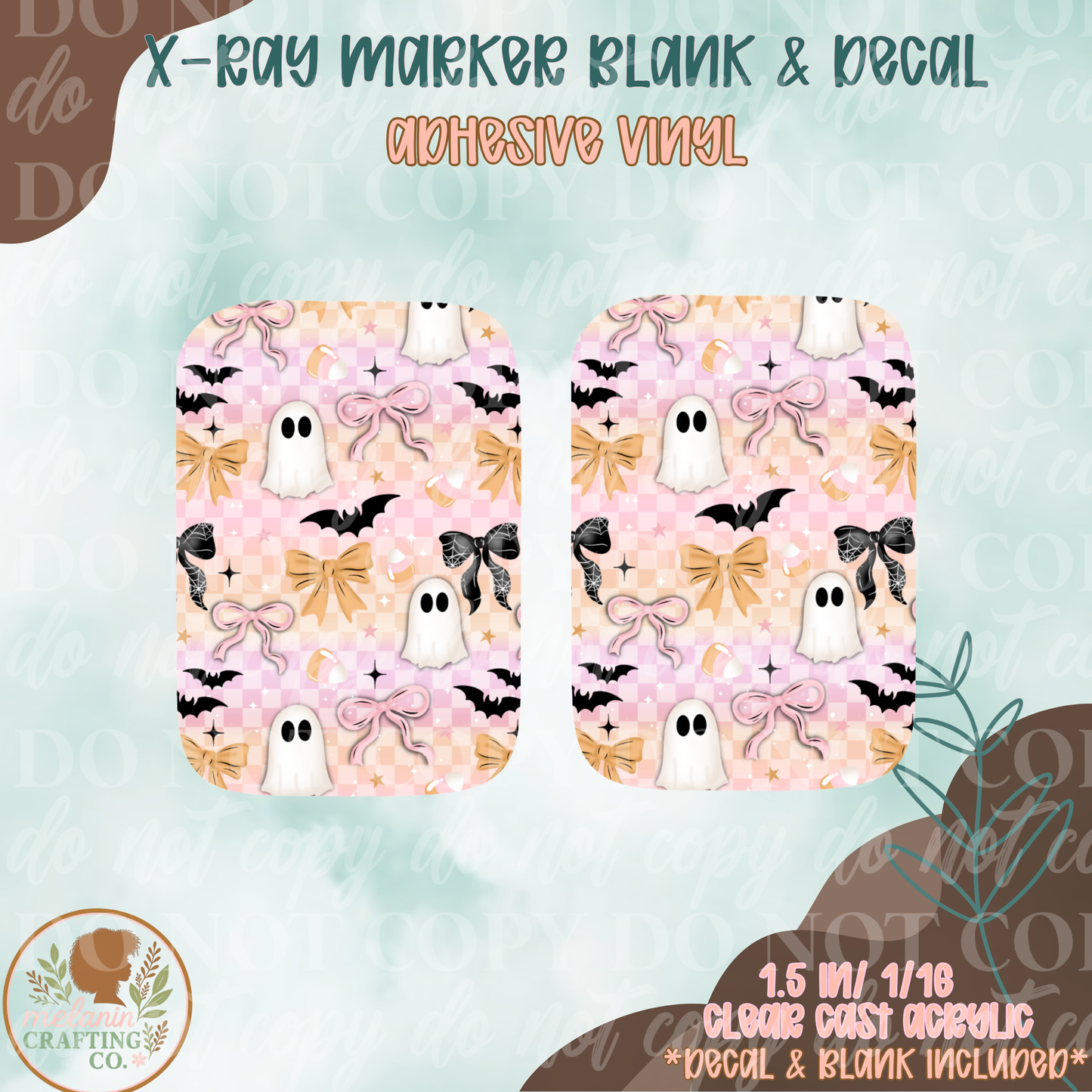 Pastel Halloween Xray Markers (Decal Included)
