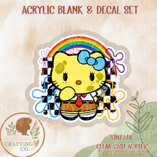 SB Kitty Acrylic Blank & Decal Set