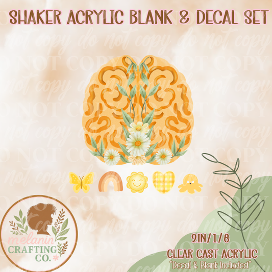 Sunshine Brain Acrylic Blank & Shaker Set