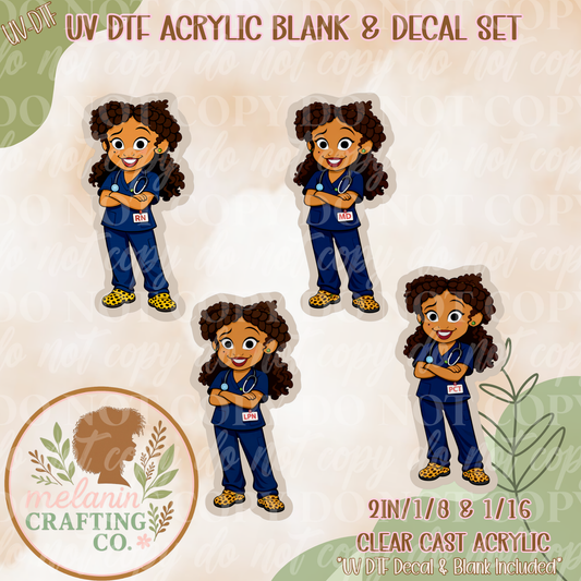 Medical Penny UV DTF Acrylic Blank Set