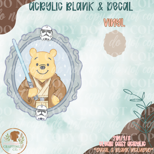 Bear Wars Acrylic Blank & Decal Set