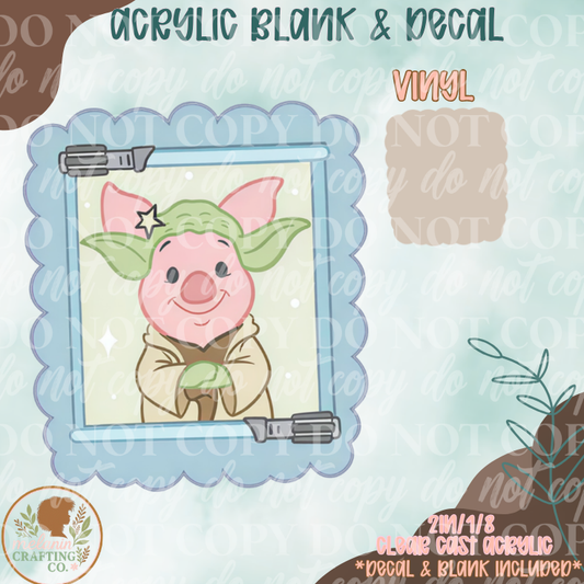 Pig Wars Acrylic Blank & Decal Set