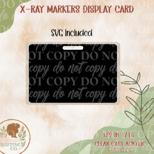 X-Ray Markers Acrylic Display Cards