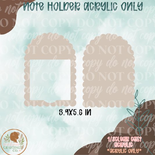 Scallop Note Holder