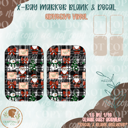 Here Come Santa Claus X-Ray Markers (Decal Included)