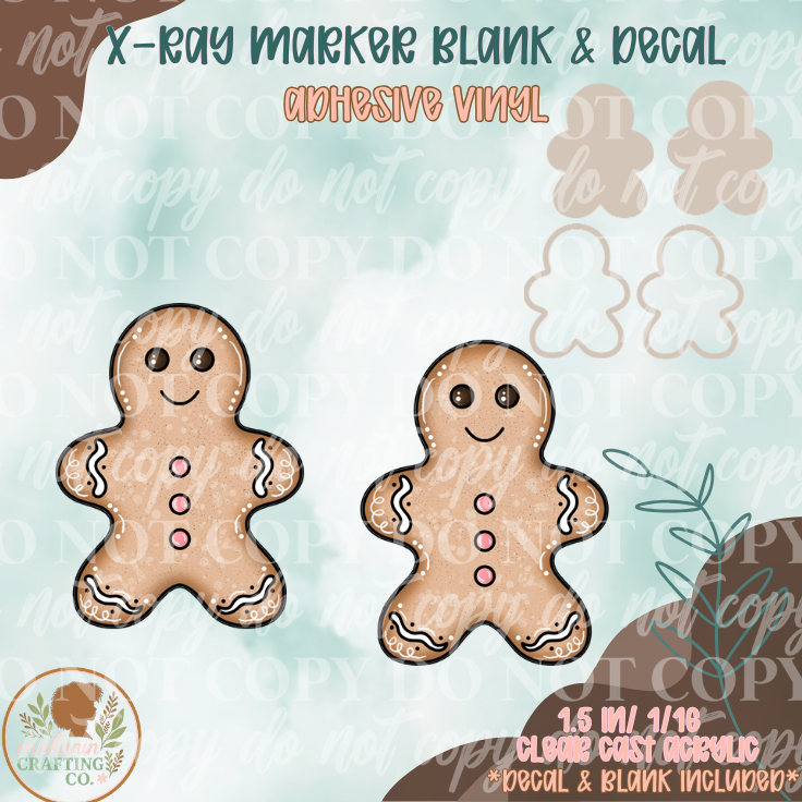 Bubblegum Gingerbread Man X-Ray Markers (Decal Included)