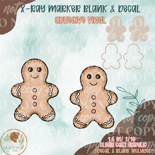 Bubblegum Gingerbread Man X-Ray Markers (Decal Included)