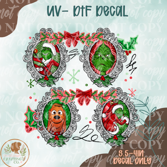 Grinchy Pictures UV Dtf Decal Only