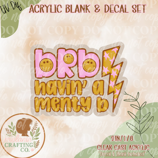 MENTY B UV DTF Acrylic Blank Set