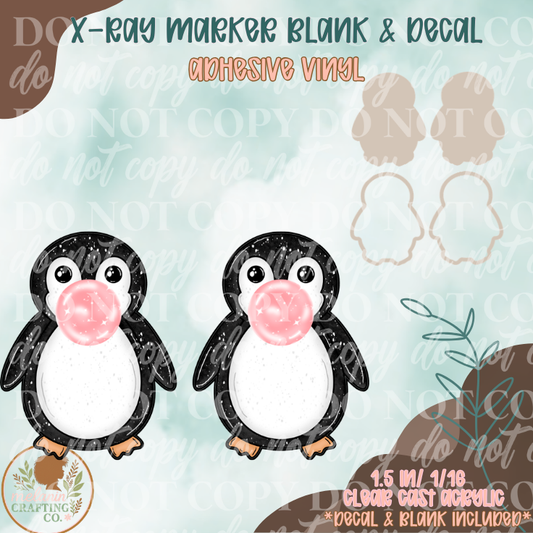 Bubblegum Penguin X-Ray Markers (Decal Included)