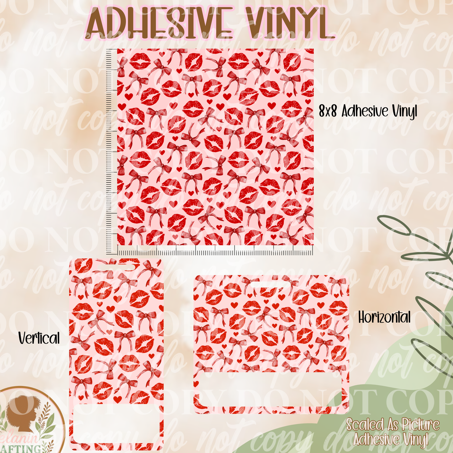 Coquette Lips Adhesive Vinyl