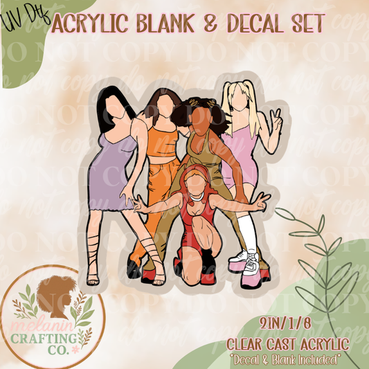 Girl Gang UV DTF Acrylic Blank Set