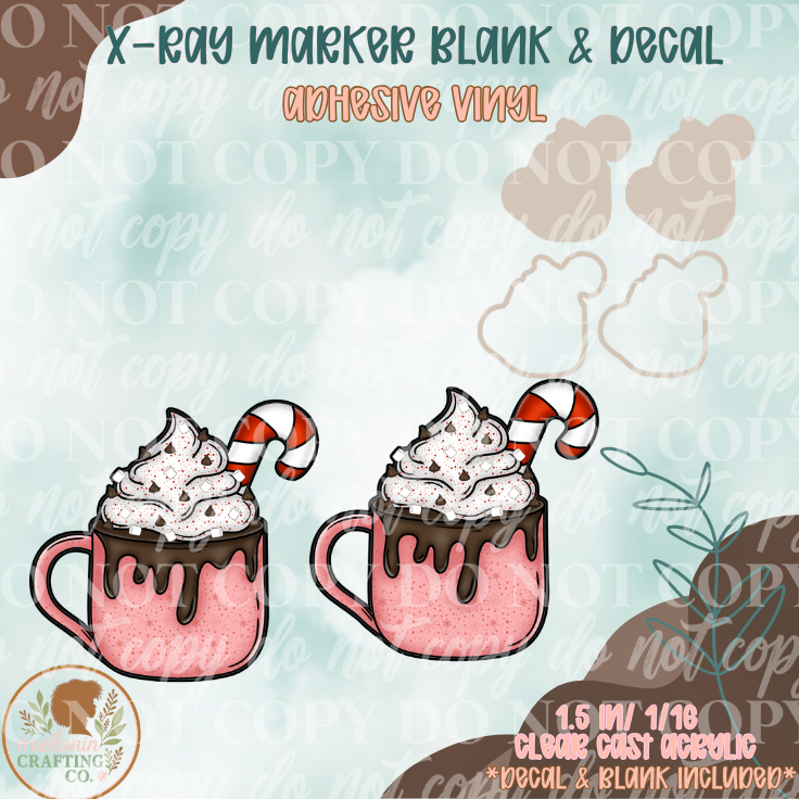 Candy Cane Coco X-Ray Markers (Decal Included