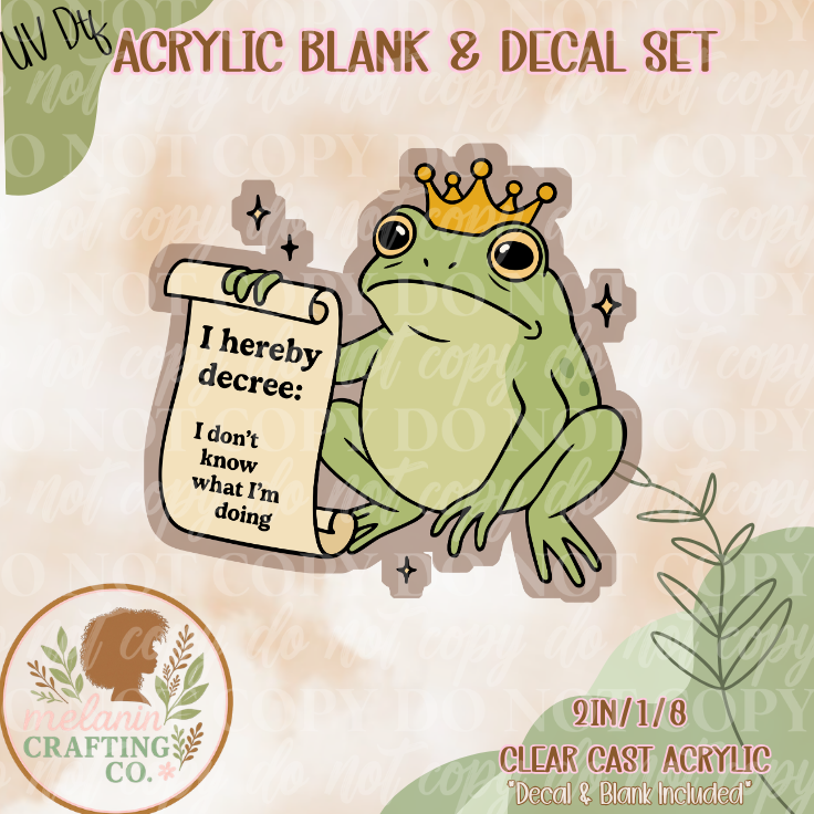 I Here By Decree UV Dtf Acrylic Blank Set