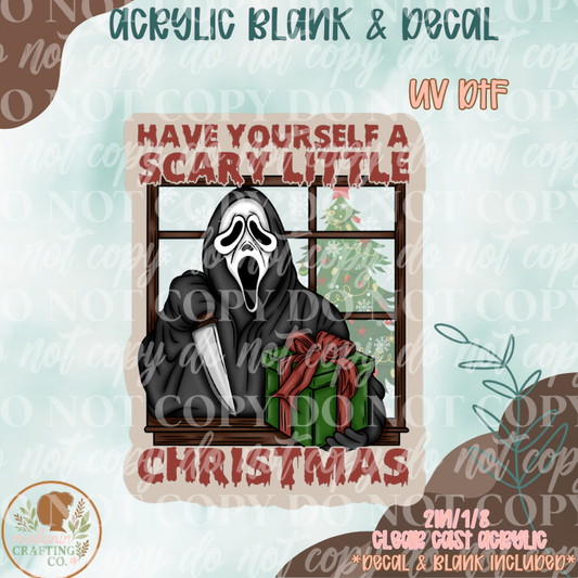 Scary Christmas UV DTF Acrylic Blank Set