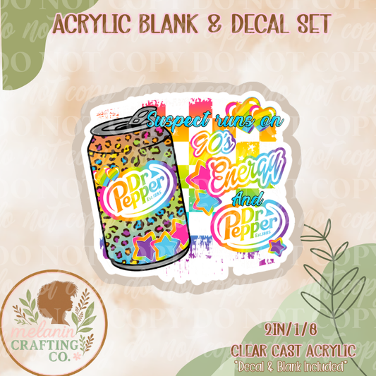DP Suspect & 90s Energy Acrylic Blank & Decal Set