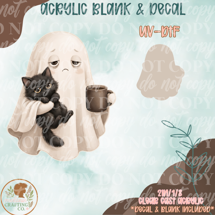 Tired Ghost UV DTF Acrylic Blank Set