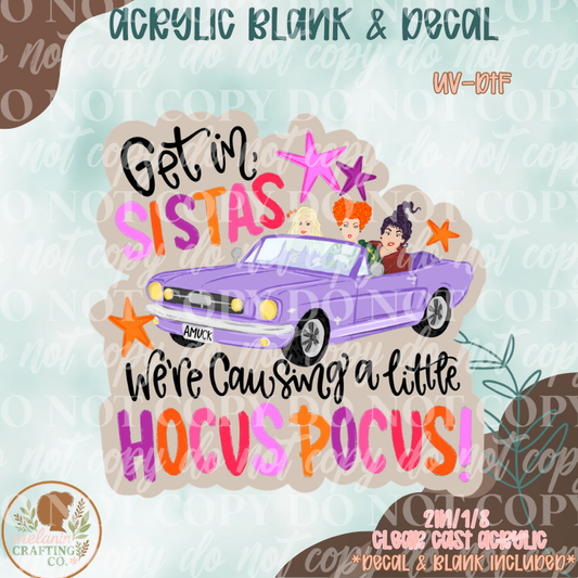 Get In Sistas UV DTF Acrylic Blank Set