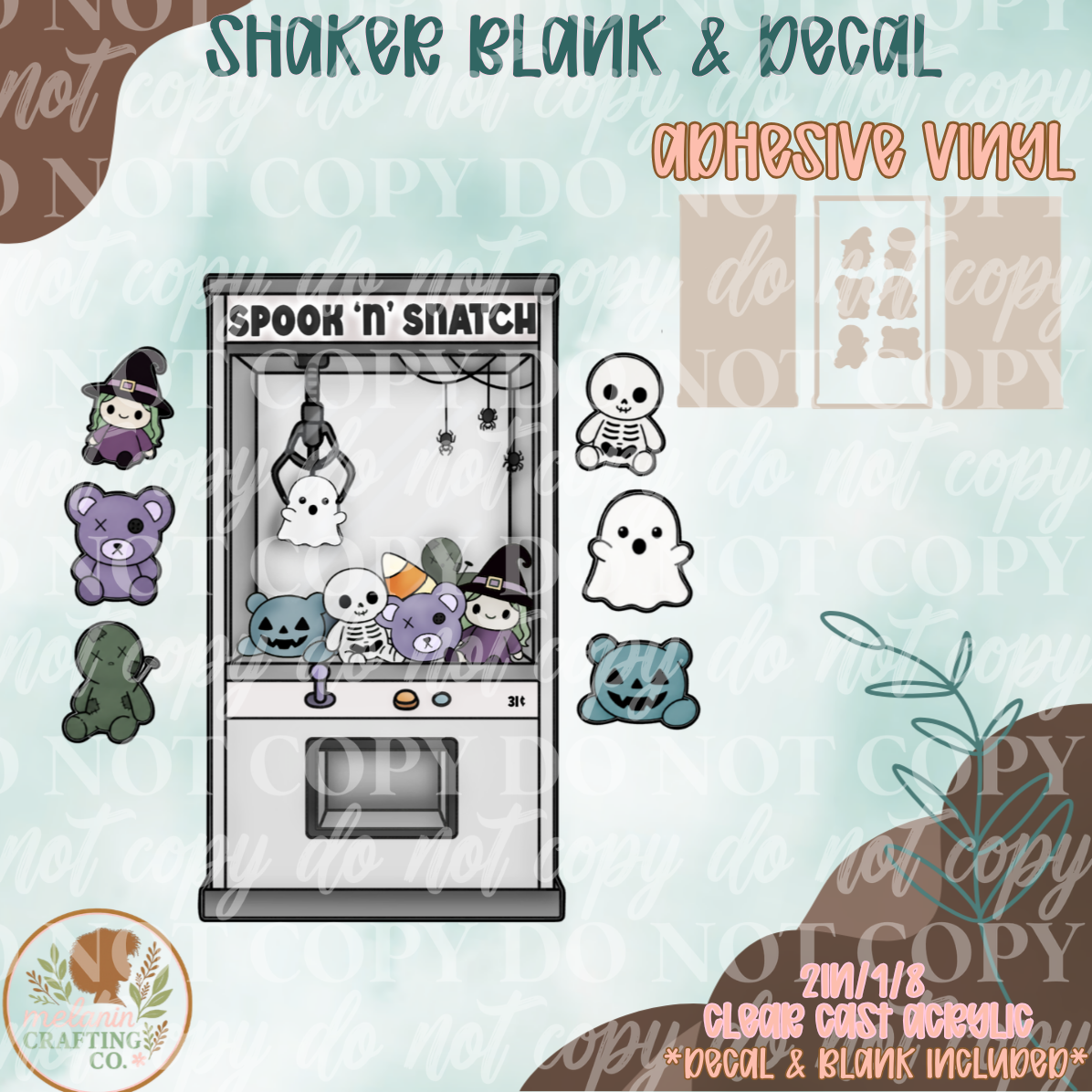 Spook & Snatch Acrylic Blank & Shaker Set