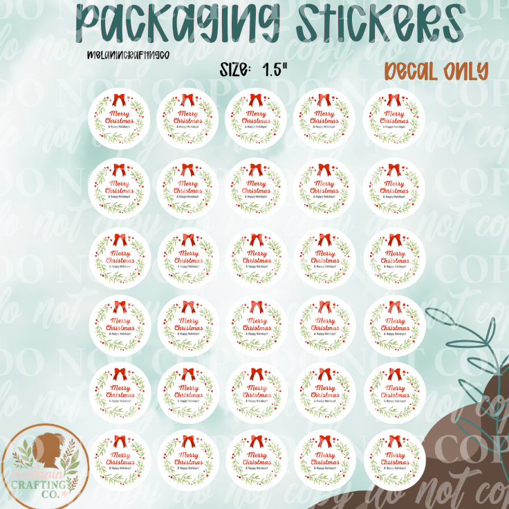 Merry Christmas Stickers